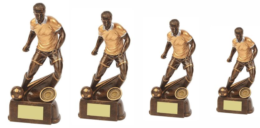 High Quality Heavy Resin Male Football Player Trophies RS568 Series